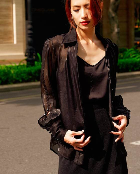 Áo Sơ Mi Organza Gatsby TOP152 - Hity