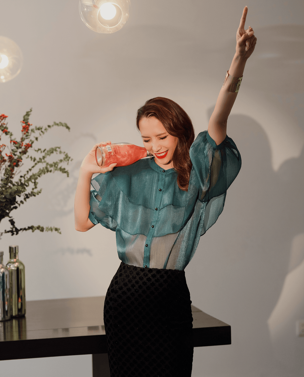 Áo Organza Xuyên Thấu Lục Bảo TOP181 - Hity