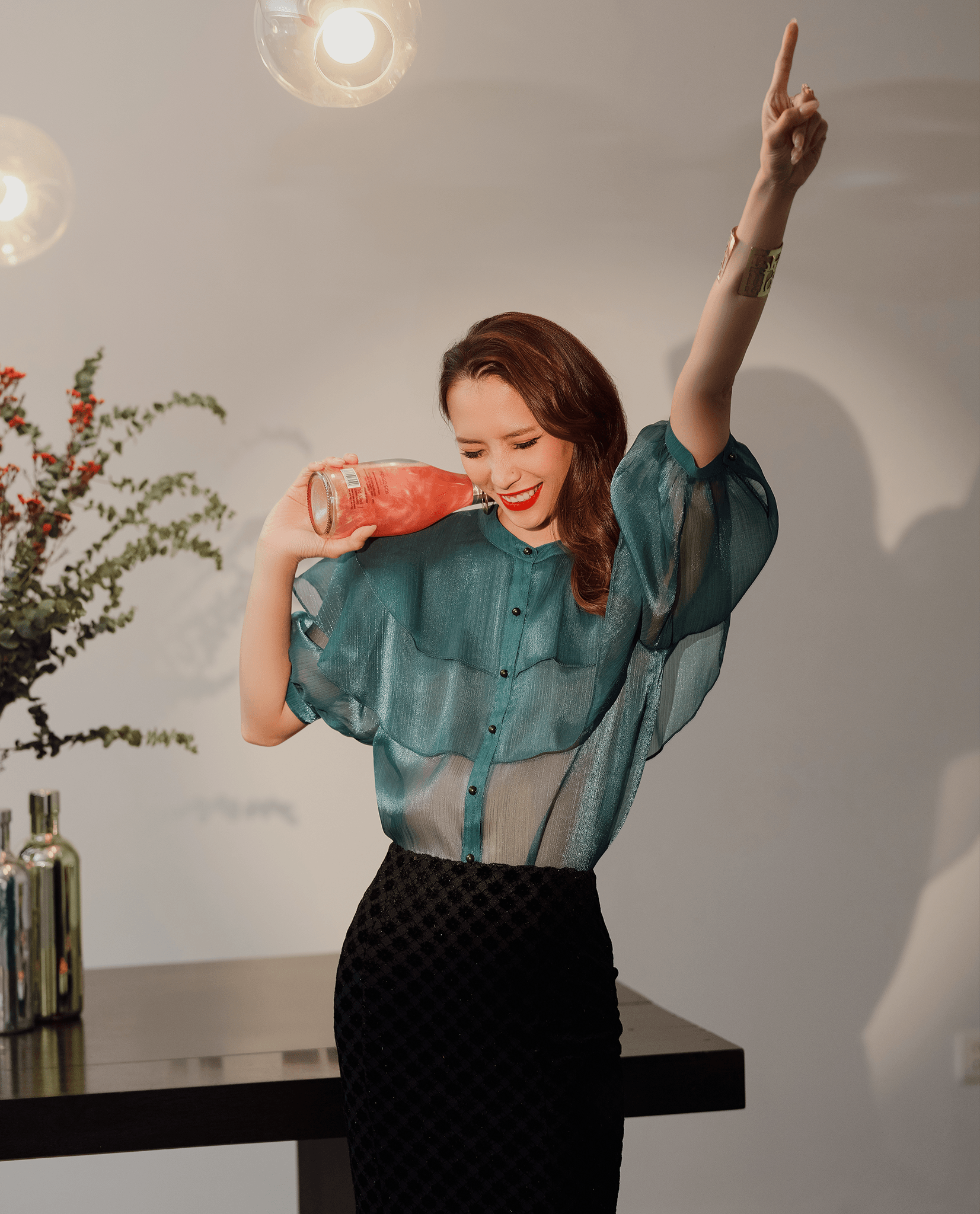 Áo Organza Xuyên Thấu Lục Bảo TOP181 - Hity