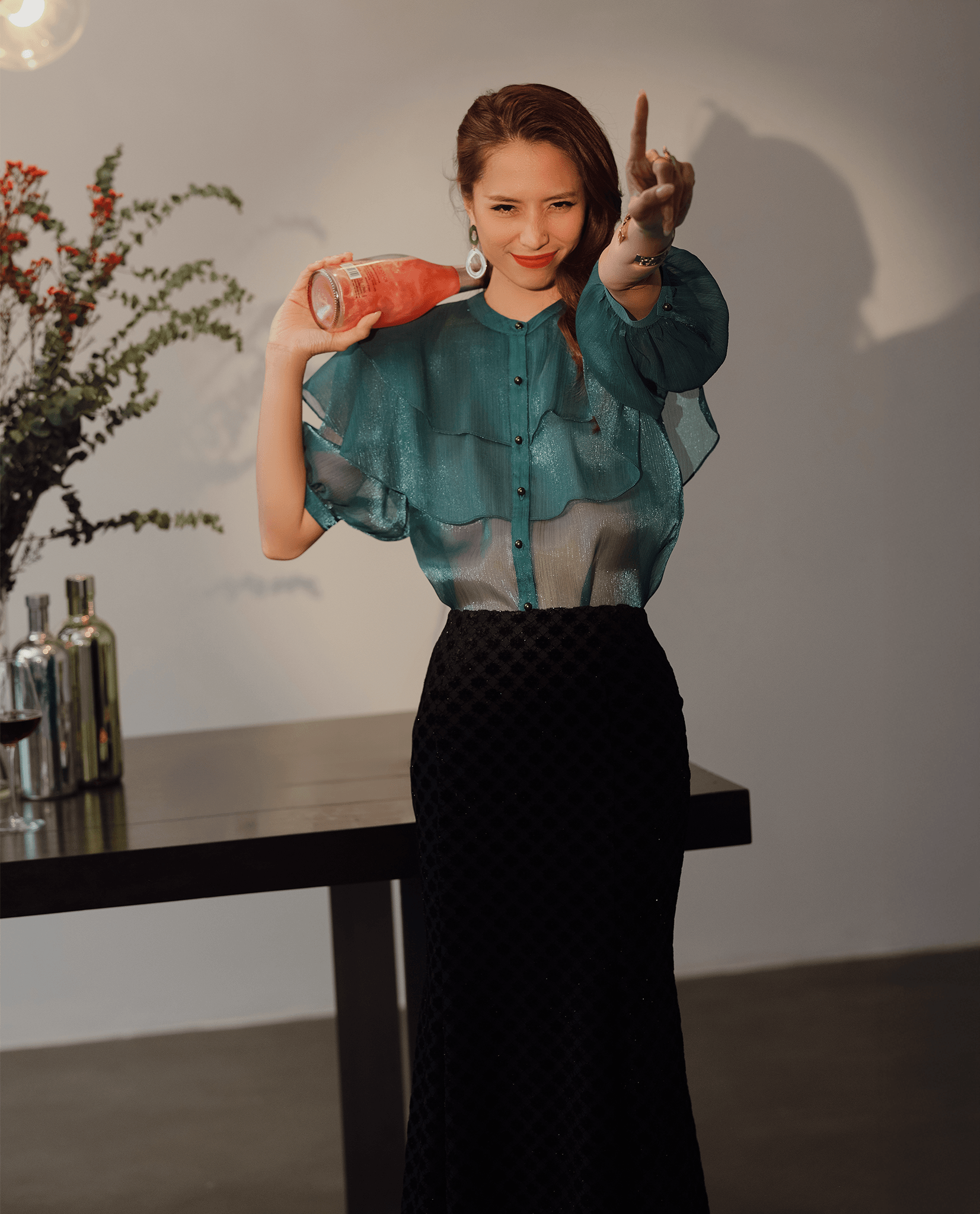 Áo Organza Xuyên Thấu Lục Bảo TOP181 - Hity