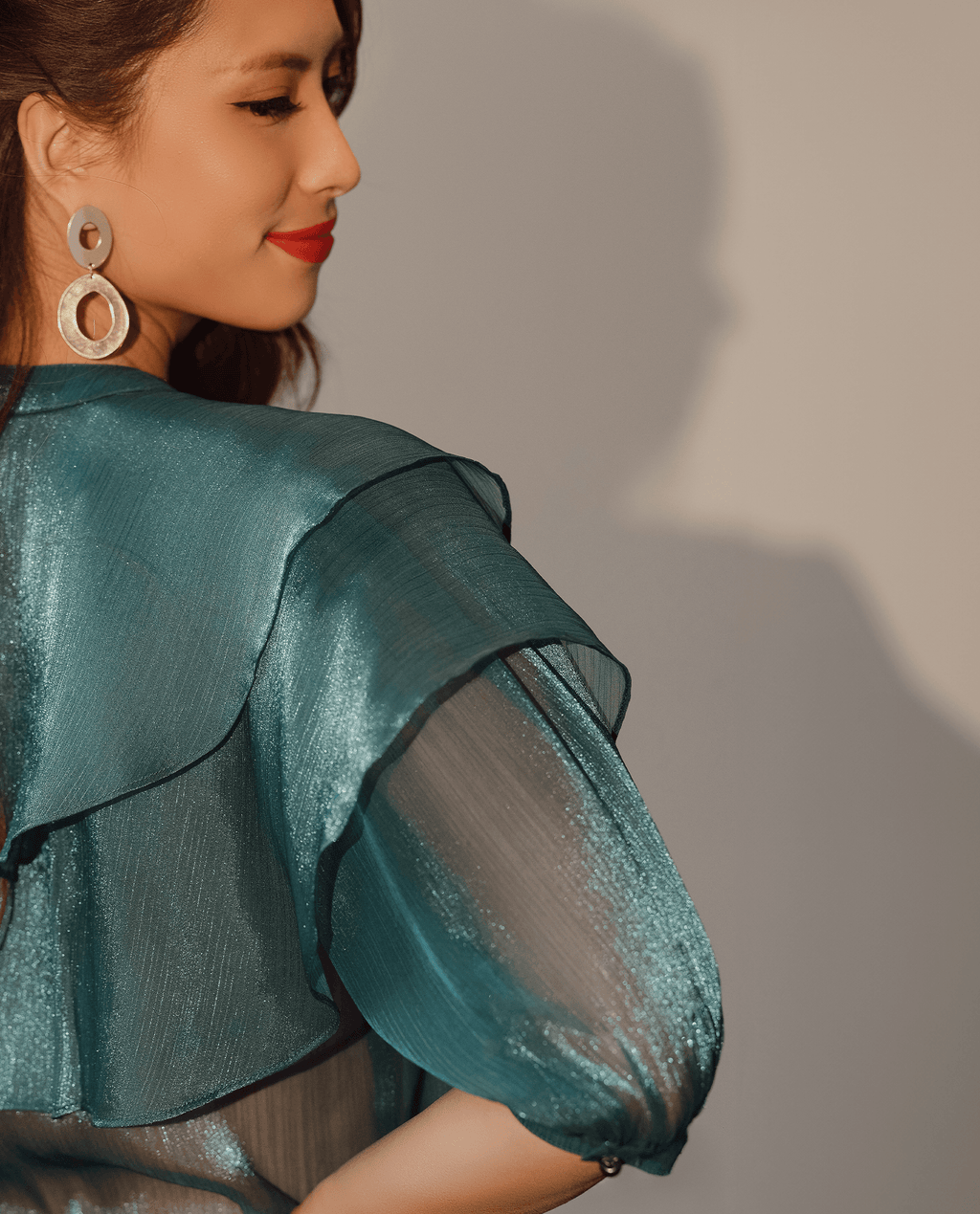 Áo Organza Xuyên Thấu Lục Bảo TOP181 - Hity