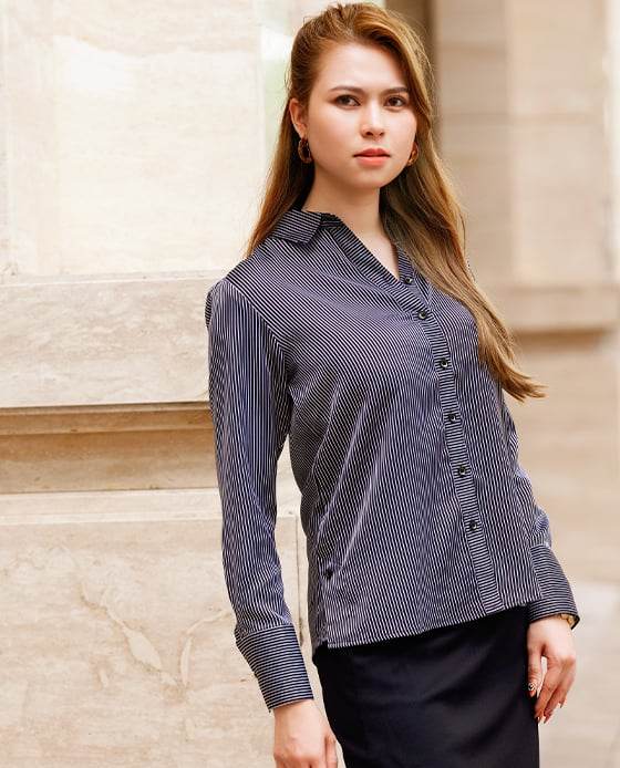 Áo Sơ Mi Lụa Trà Lâm TOP082 - Hity