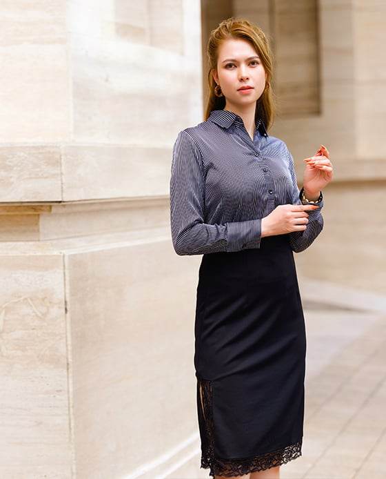 Áo Sơ Mi Lụa Trà Lâm TOP082 - Hity