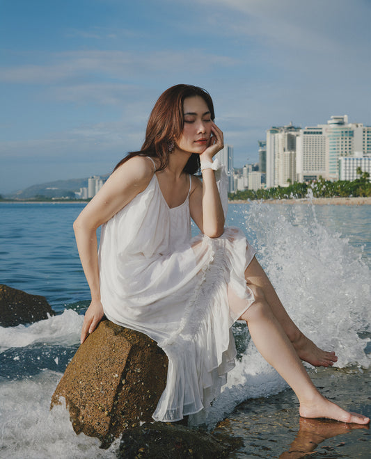 Đầm Midi Hai Dây Mây DRE192
