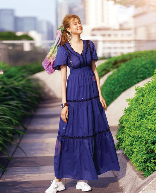 Đầm Maxi Hải Lam DRE146