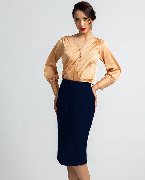 Váy Bút Chì Hải Quân SKI031 - Hity