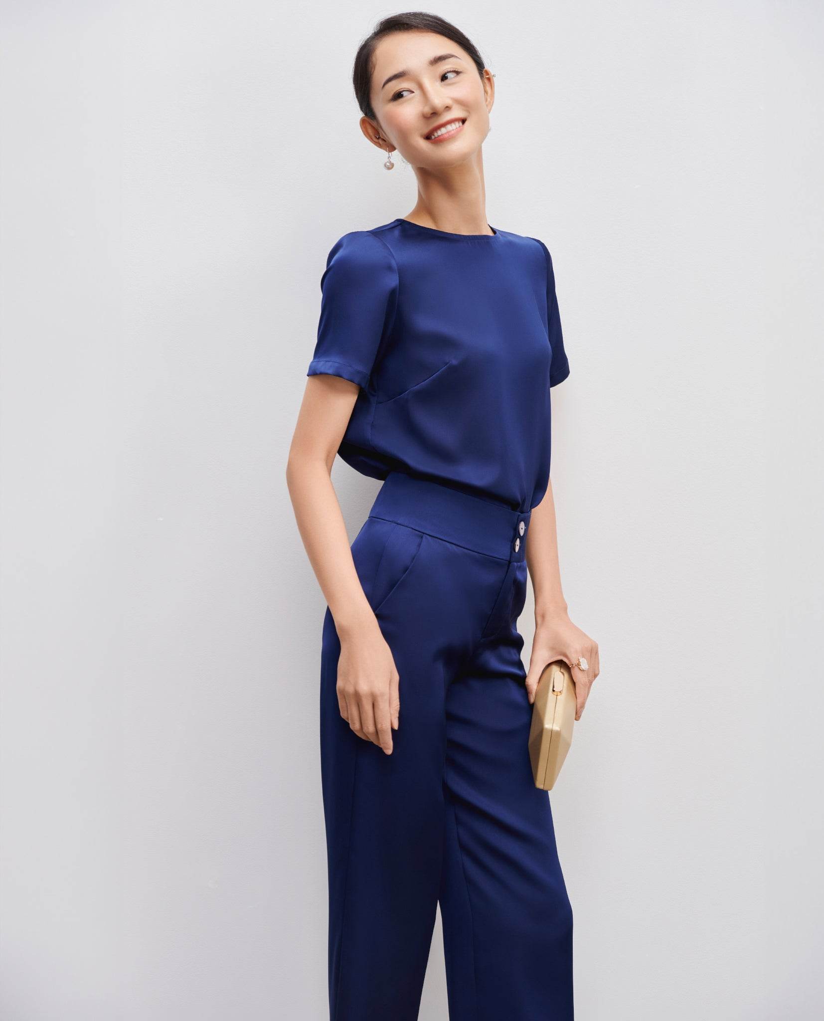 Quần Ống Suông Lam PAN066 - Hity