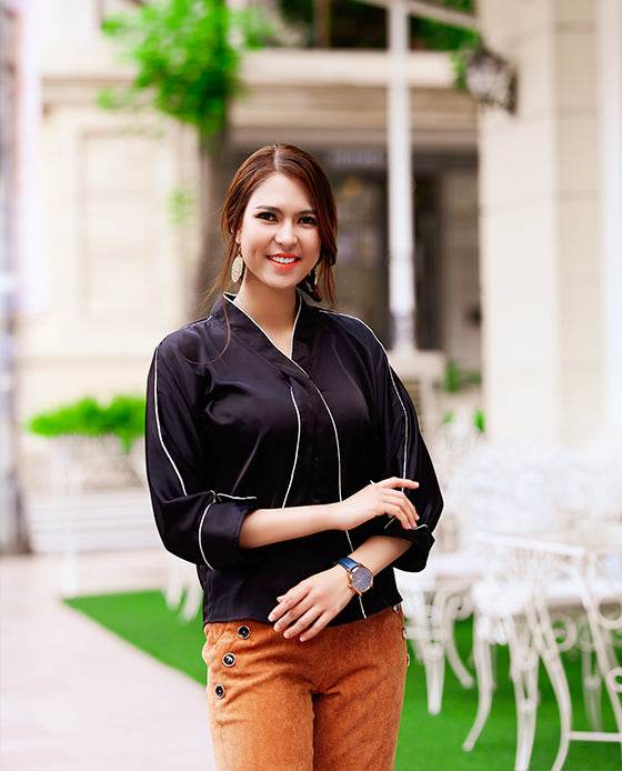 Áo Lụa Tương Phản Jelsa TOP144 - Hity