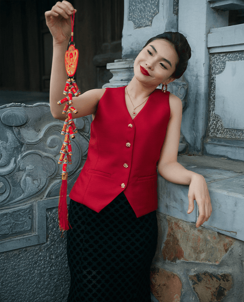 Áo Gilet Tweed Phúc TOP203 - Hity