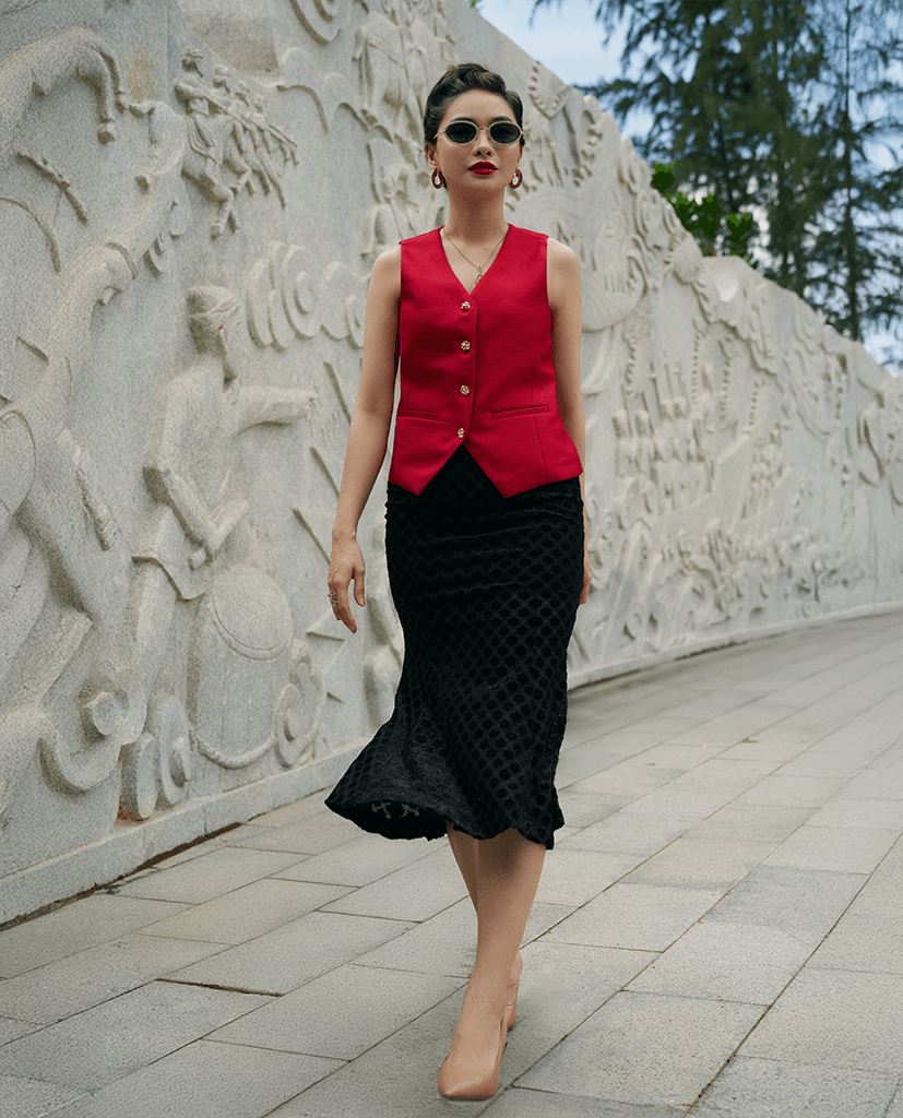 Áo Gilet Tweed Phúc TOP203 - Hity