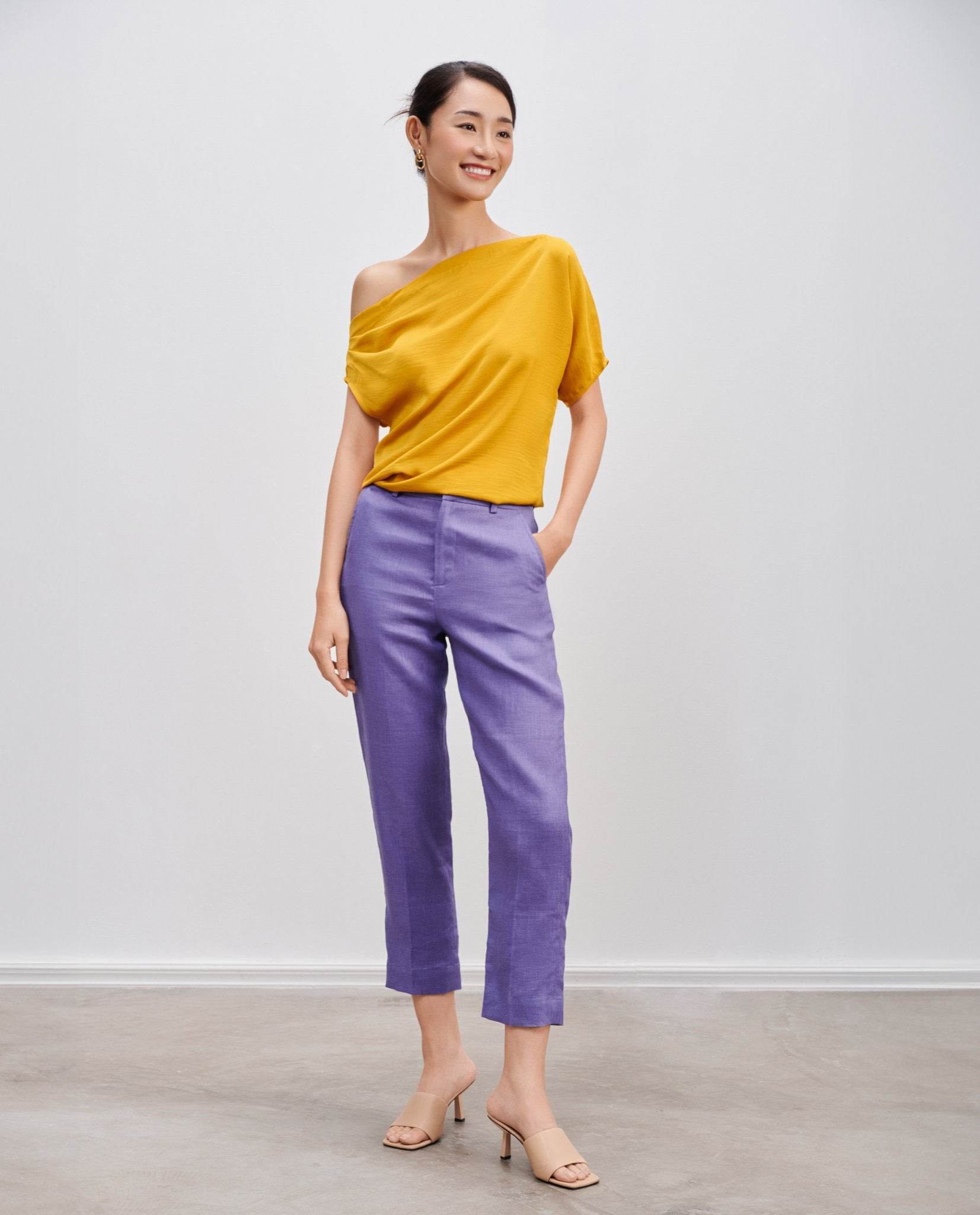 Quần Ống Đứng Linen Lệ PAN065 - Hity