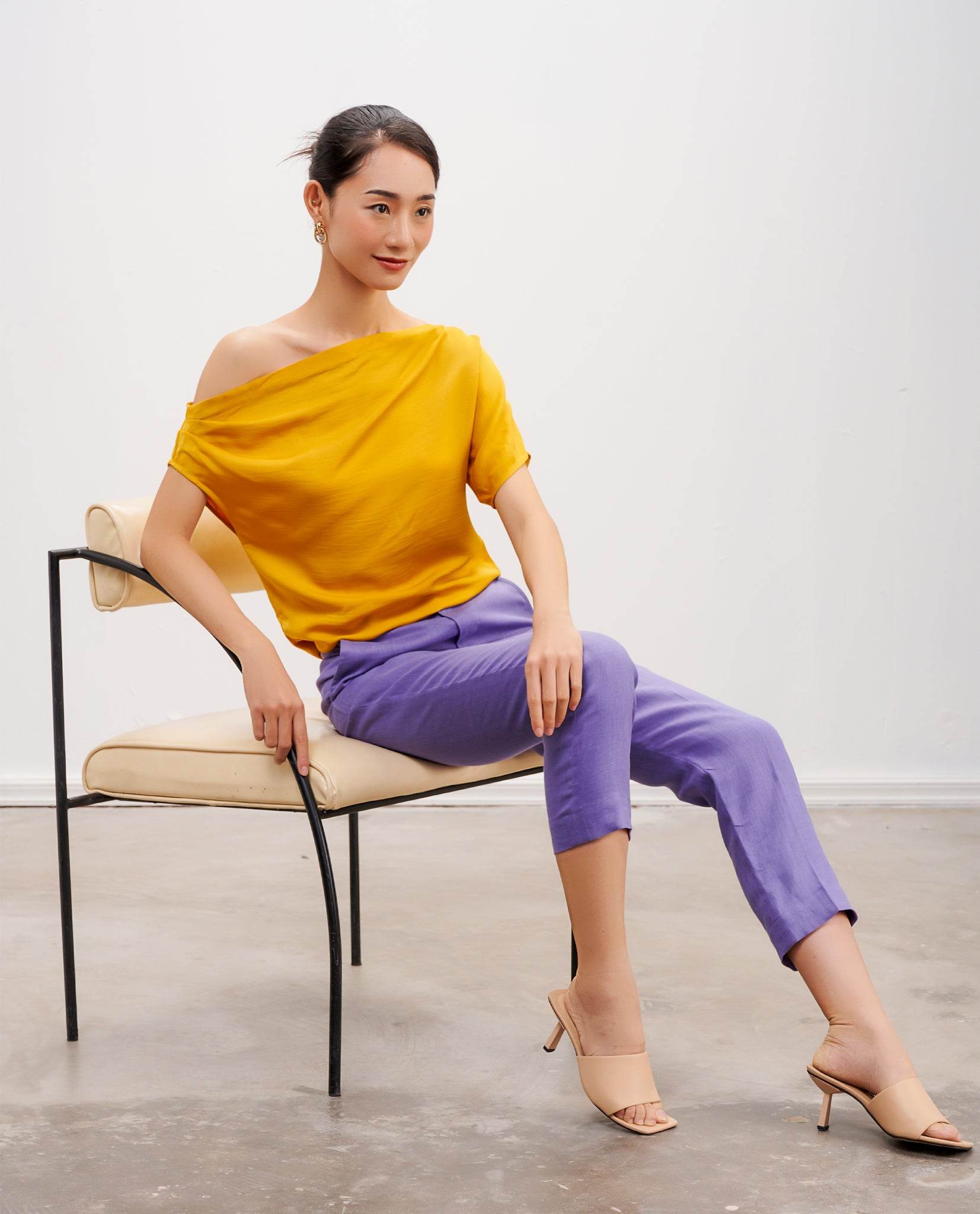 Quần Ống Đứng Linen Lệ PAN065 - Hity