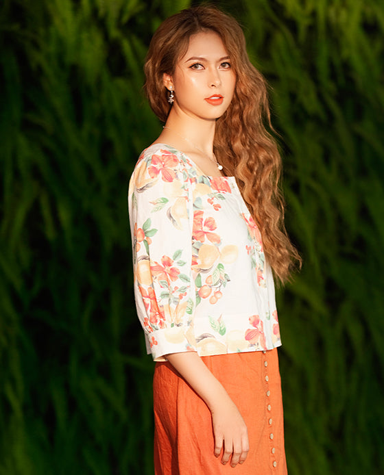 Áo Croptop Linen Bụt TOP132