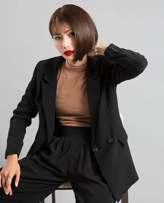 Áo Khoác Blazer Oversized Ô TOP085 - Hity