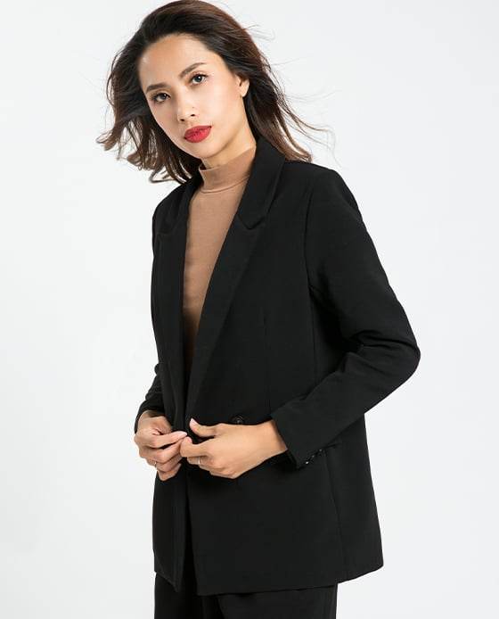 Áo Khoác Blazer Oversized Ô TOP085 - Hity