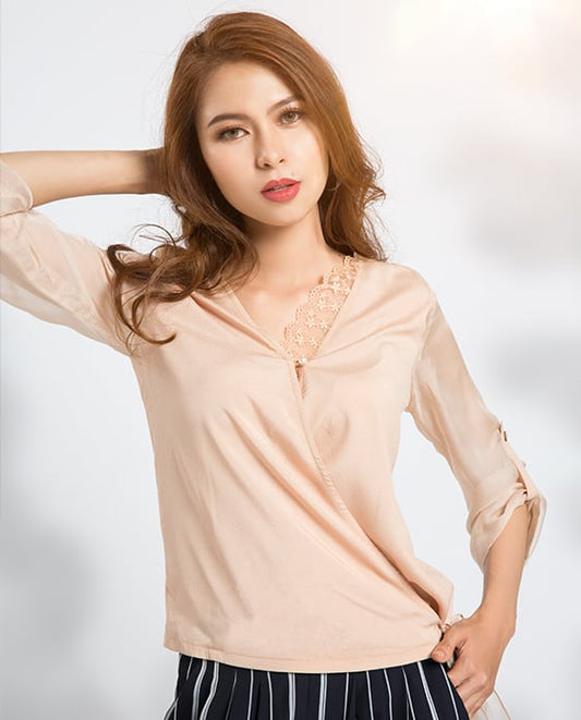 Áo Đắp Vạt Bình Nhiên TOP087
