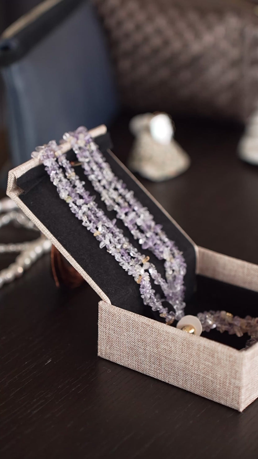 Vòng tay layer đá thạch anh thời trang Hity