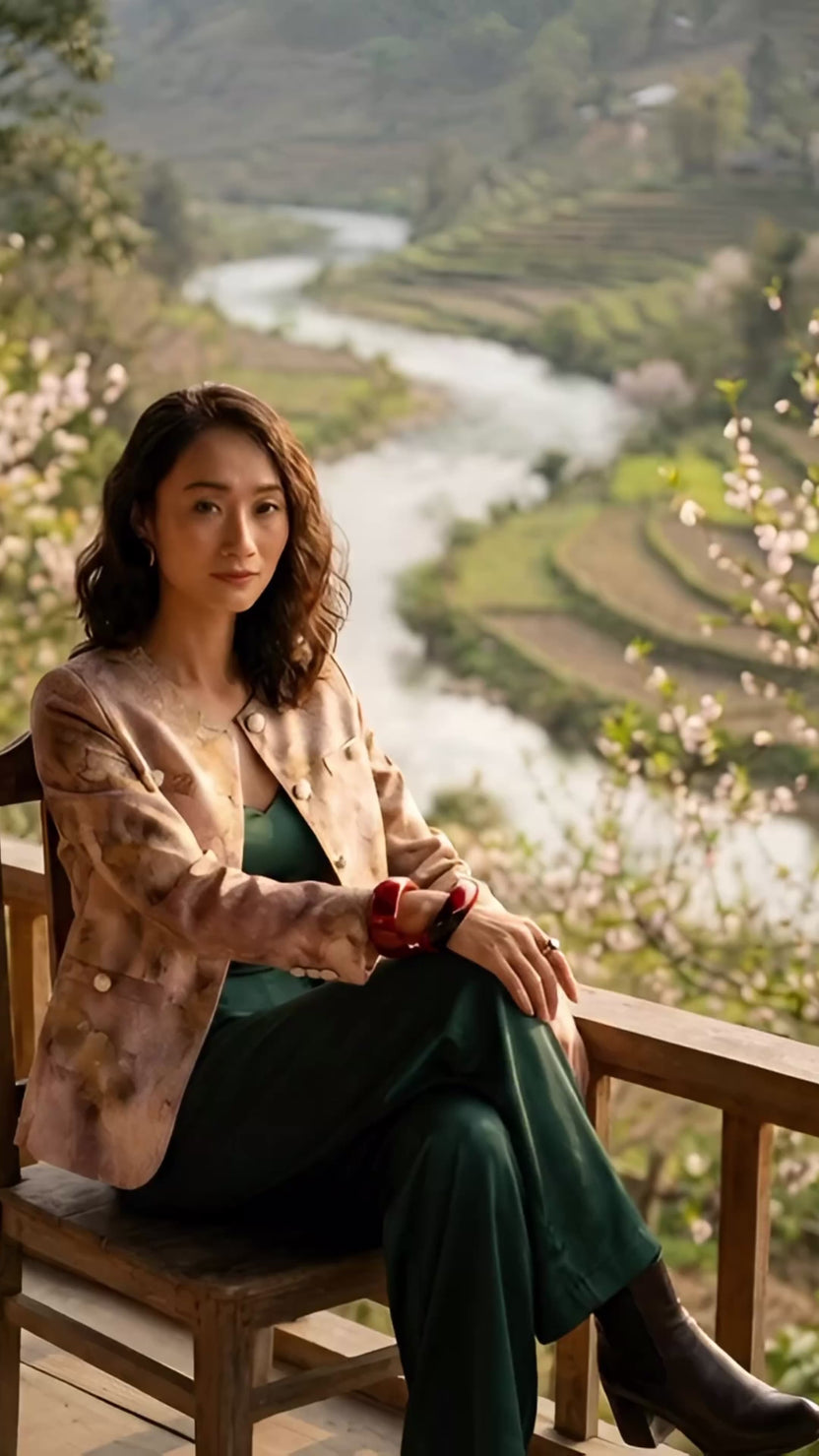 Áo khoác jacket loang màu Thời trang Hity