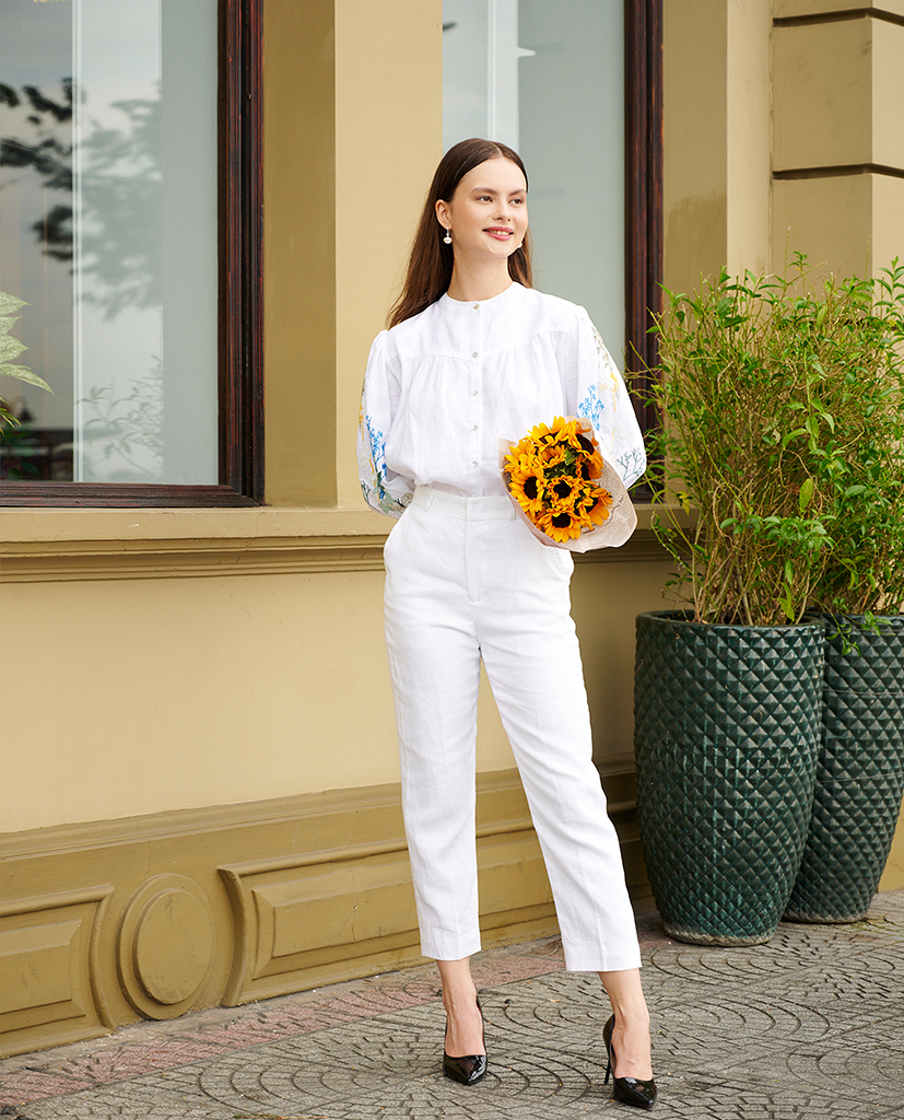 Quần Ống Đứng Linen Mơ PAN065