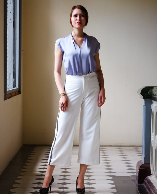 Quần Lửng Culottes Bạch PAN053