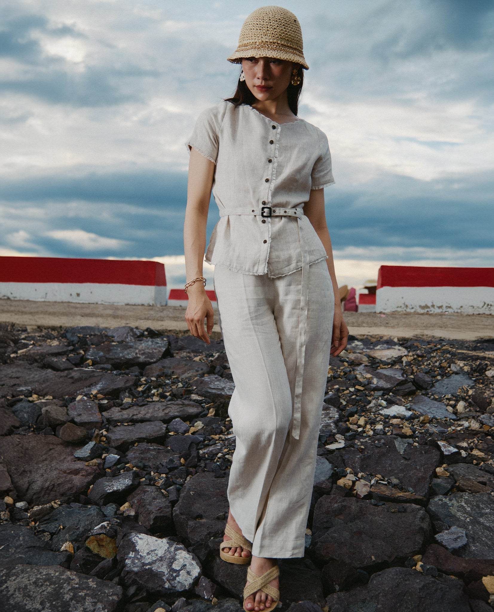 Quần Lưng Liền Linen Lanh PAN058 - Hity