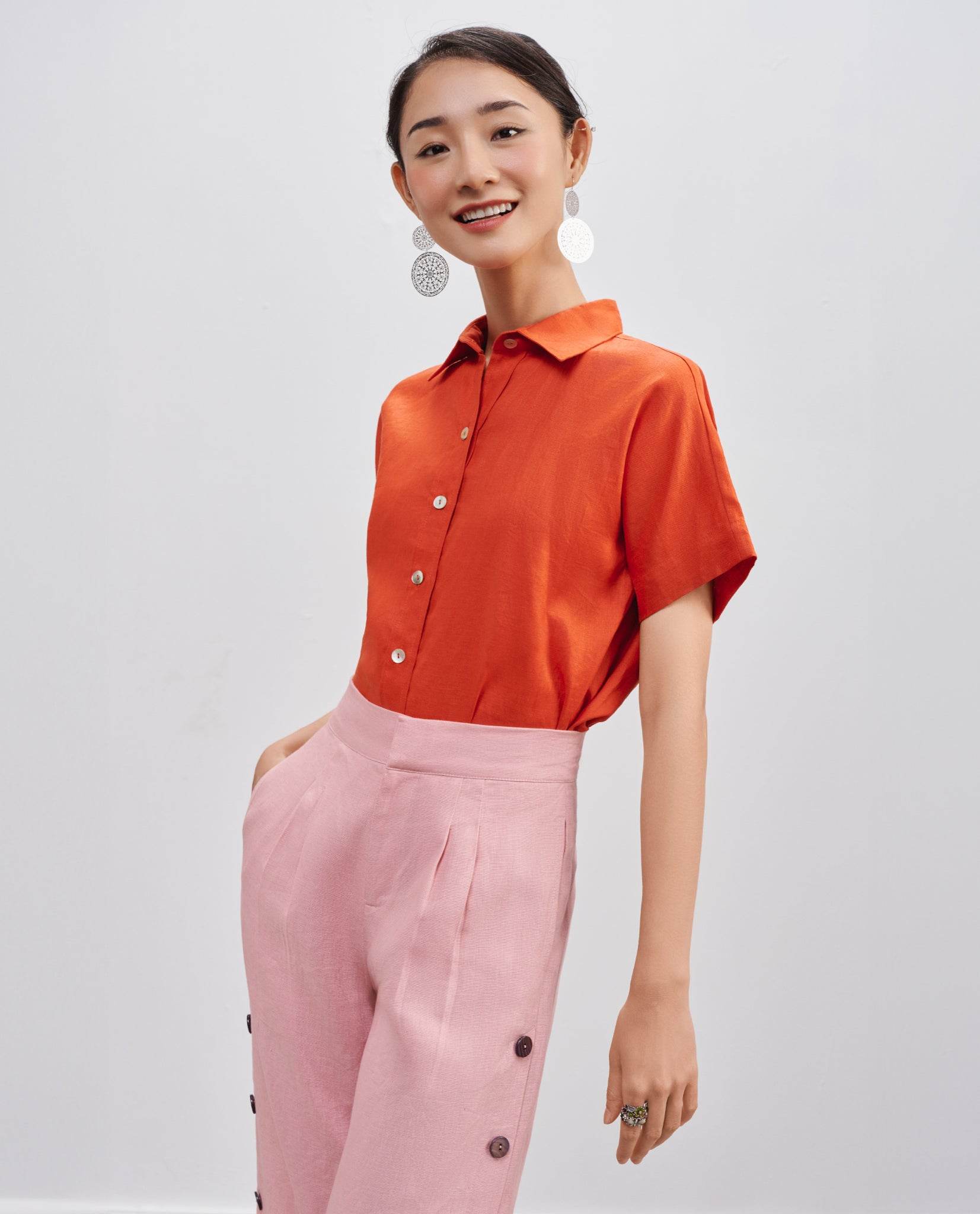 Quần Xẻ Ống Linen Anh Đào PAN068 - Hity