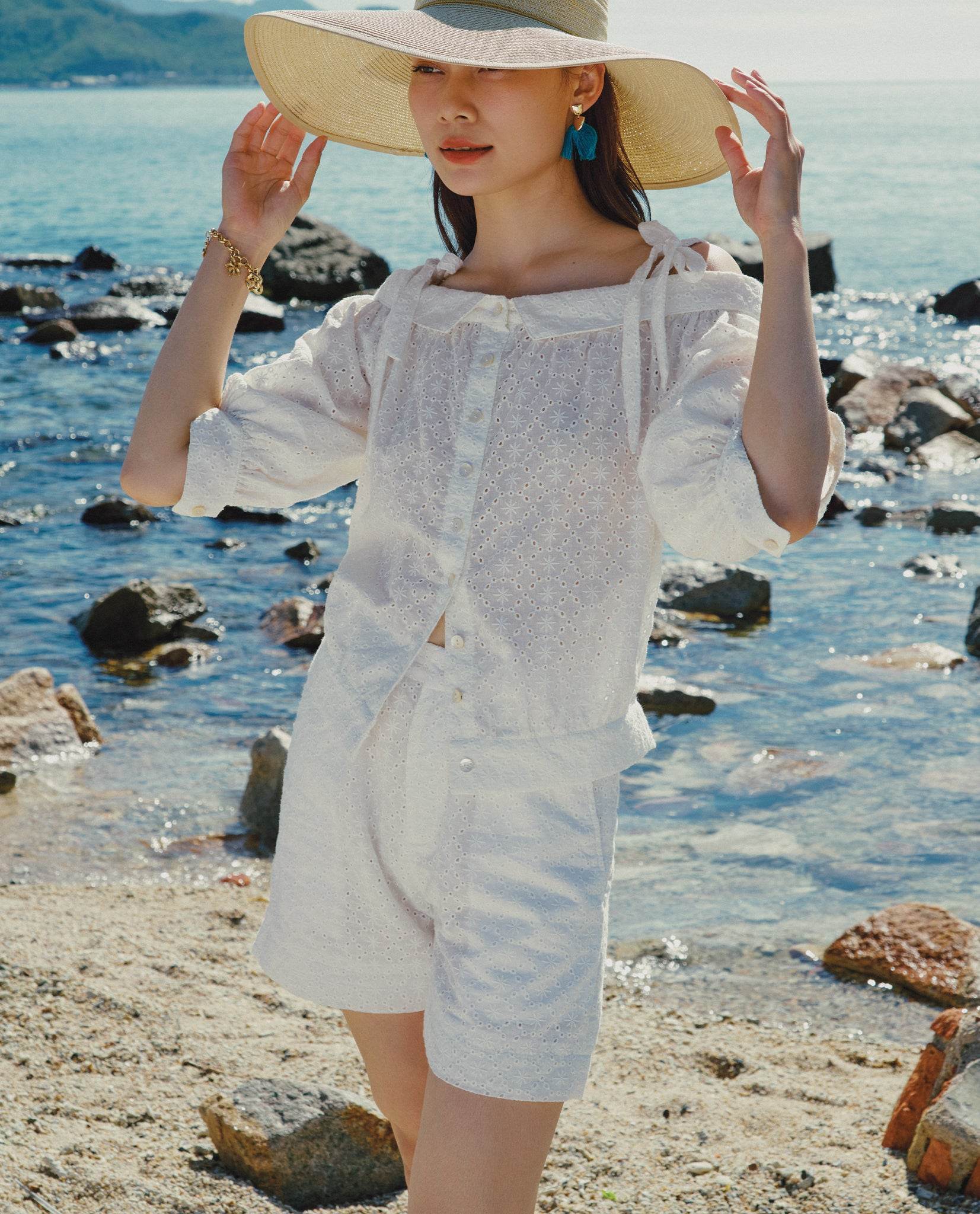 Quần Shorts Thêu Hạ Vũ PAN074 - Hity