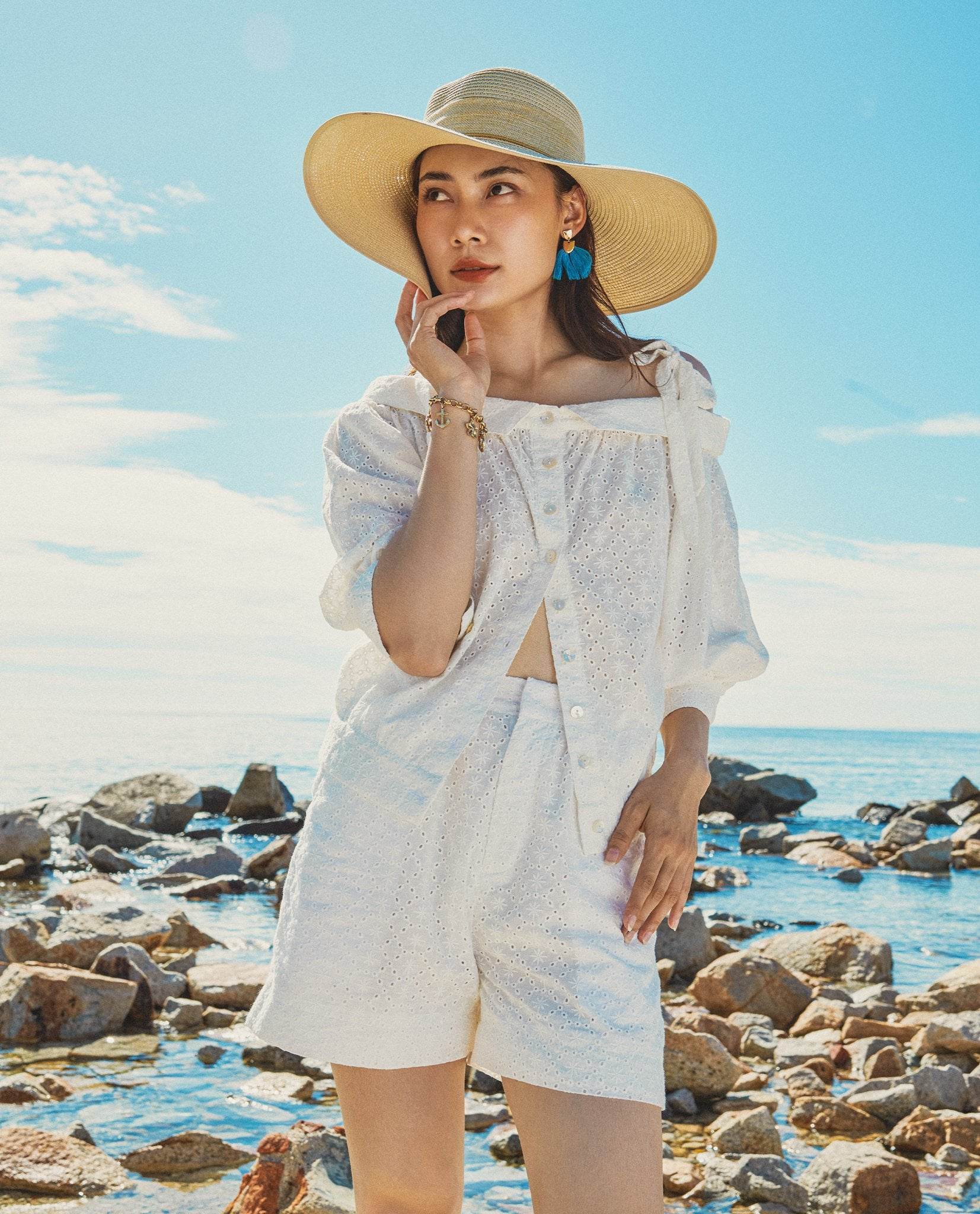 Quần Shorts Thêu Hạ Vũ PAN074 - Hity