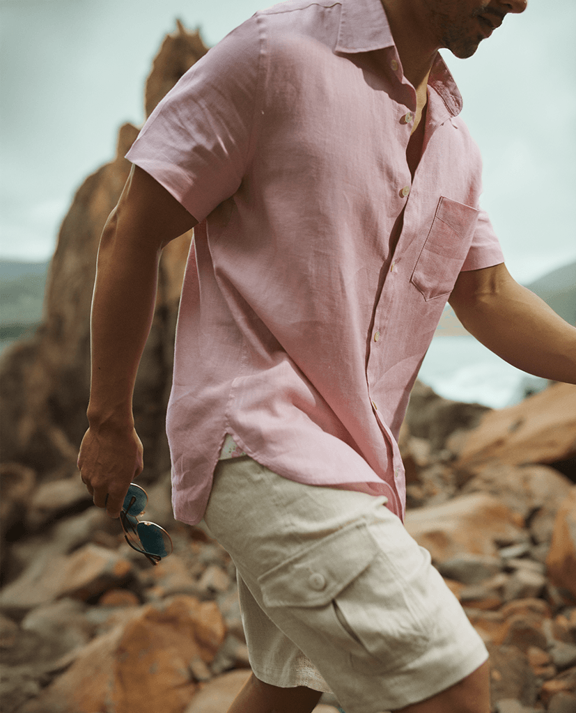 Quần Shorts Túi Hộp Linen Lưu Sa PANM01 - Hity