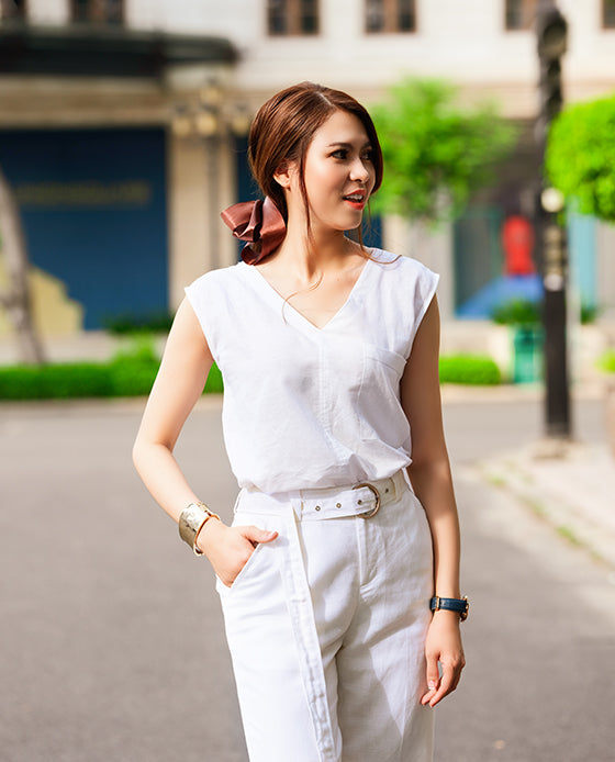 Áo Croptop Linen Corbetta TOP145