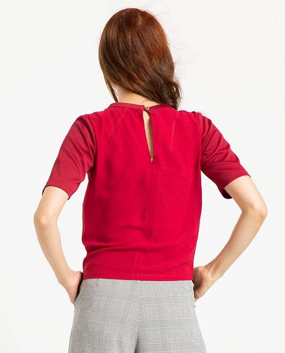 Áo Tshirt Phối Voan Tô Lịch TOP071 - Hity