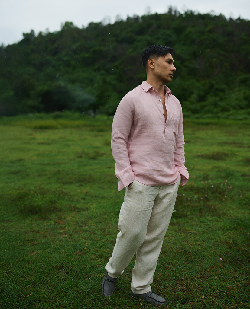 Áo Sơ Mi Nam Linen Chi Lãng TOPM08