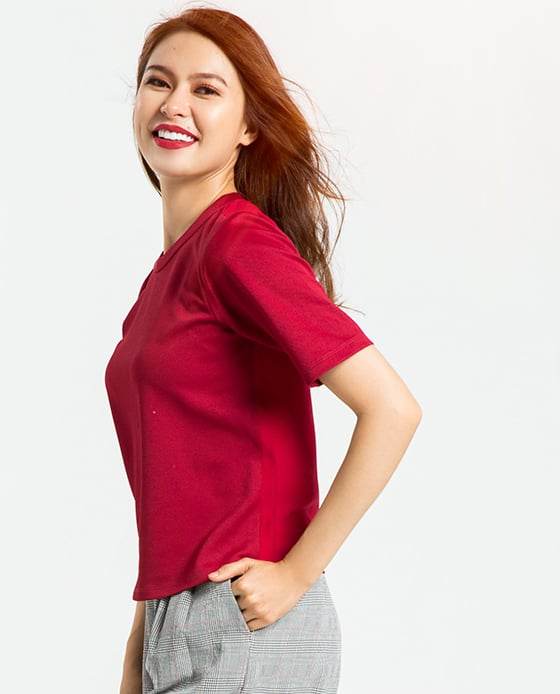 Áo Tshirt Phối Voan Tô Lịch TOP071 - Hity