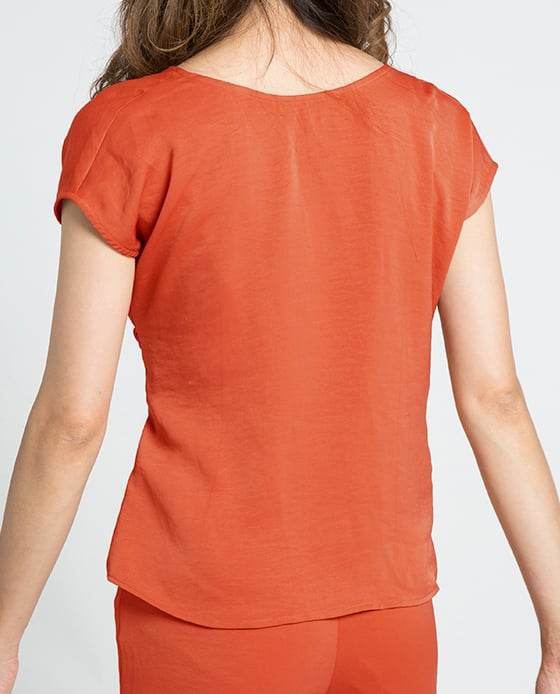 Áo Thắt Eo Gạch Nung TOP089 - Hity