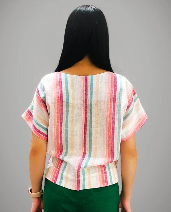 Áo Croptop Linen Rainbow TOP134 - Hity