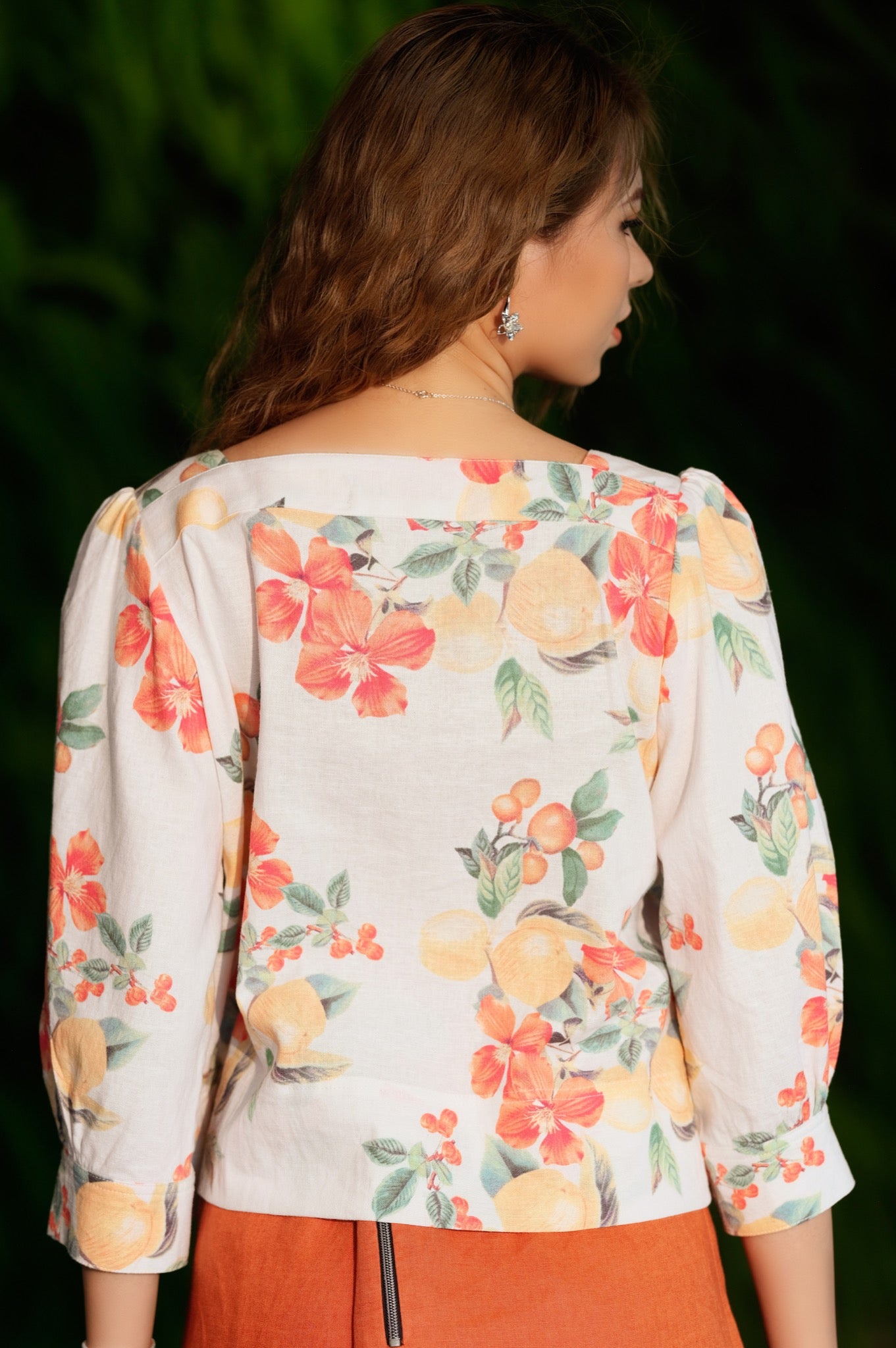 Áo Croptop Linen Bụt TOP132