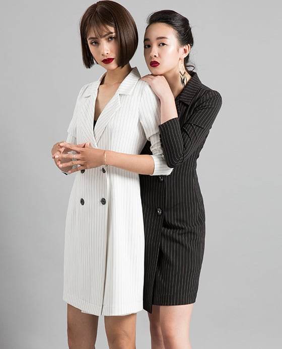 Đầm Blazer Sọc Bạch DRE080 - Hity