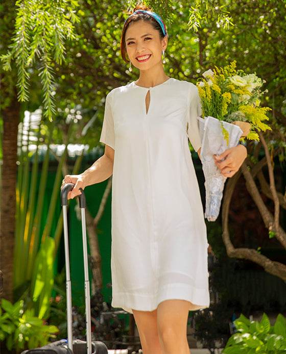 Đầm Suông Lụa Chloe DRE095 - Hity