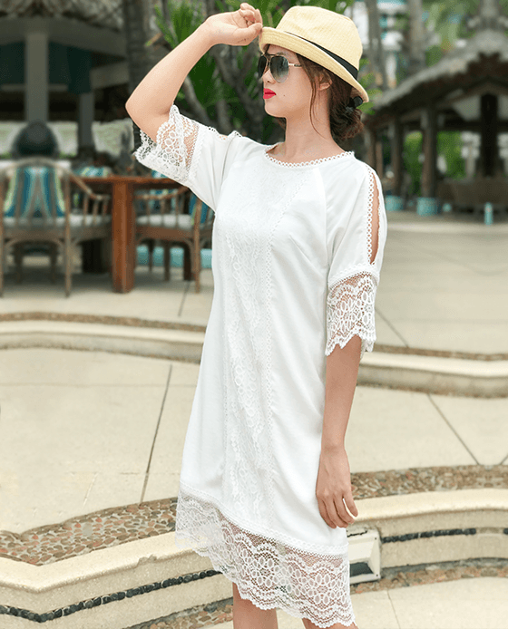 Đầm Suông Hoạ Mi DRE113