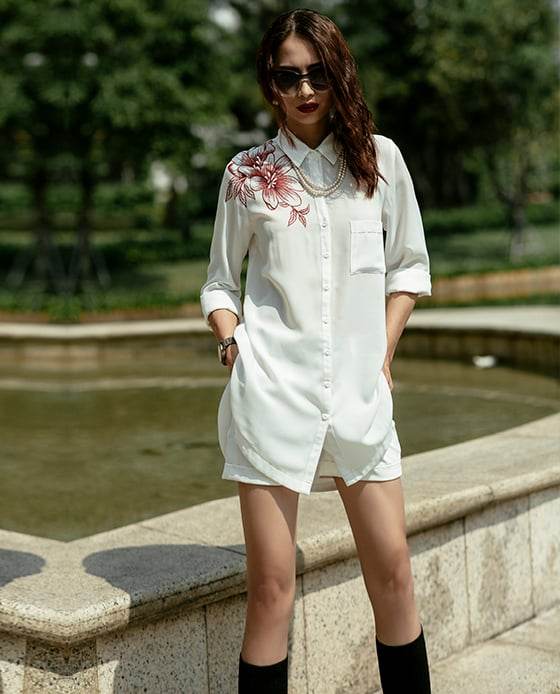 Áo Sơ Mi Oversized Sớm Mai TOP120 - Hity