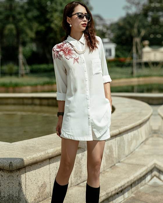 Áo Sơ Mi Oversized Sớm Mai TOP120 - Hity