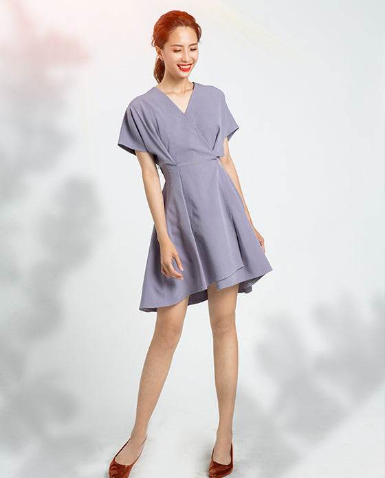 Đầm Không Tuổi Lavender DRE076 - Hity