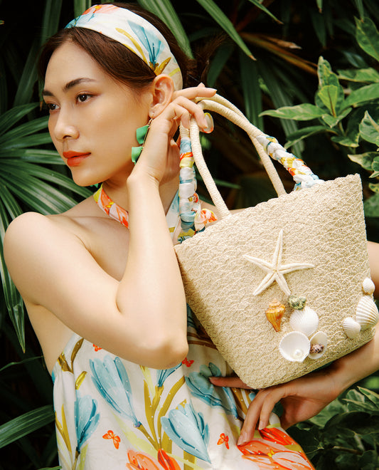 Giỏ Cói Hình Thang ACC433