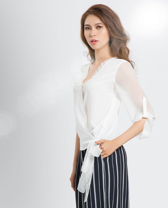 Áo Đắp Vạt Tam Kỳ  TOP087