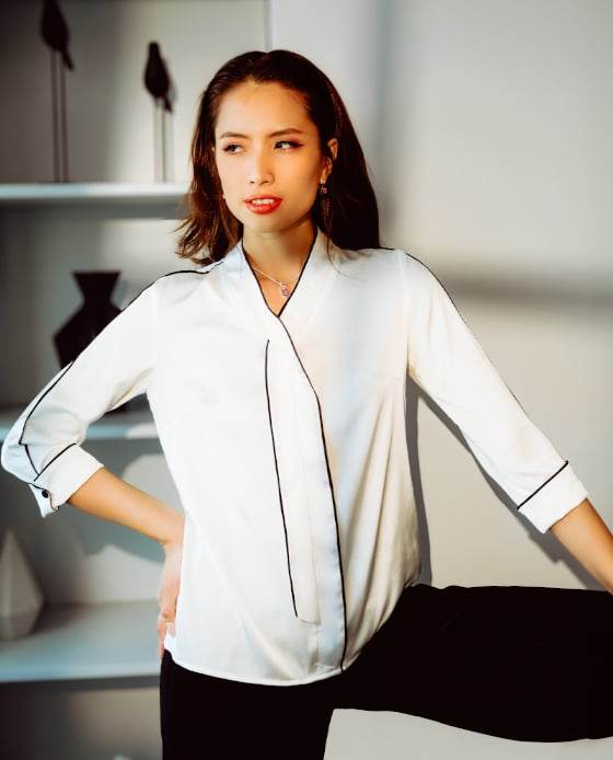 Áo Viền Tương Phản Emile TOP144 - Hity