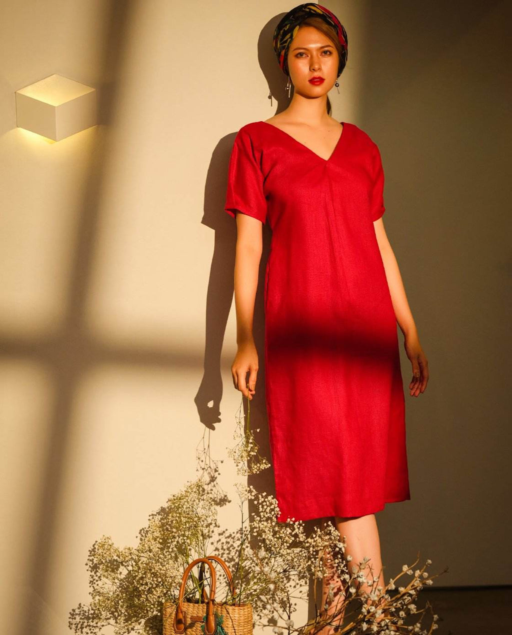 Đầm Suông Linen Lạc DRE163 - Hity