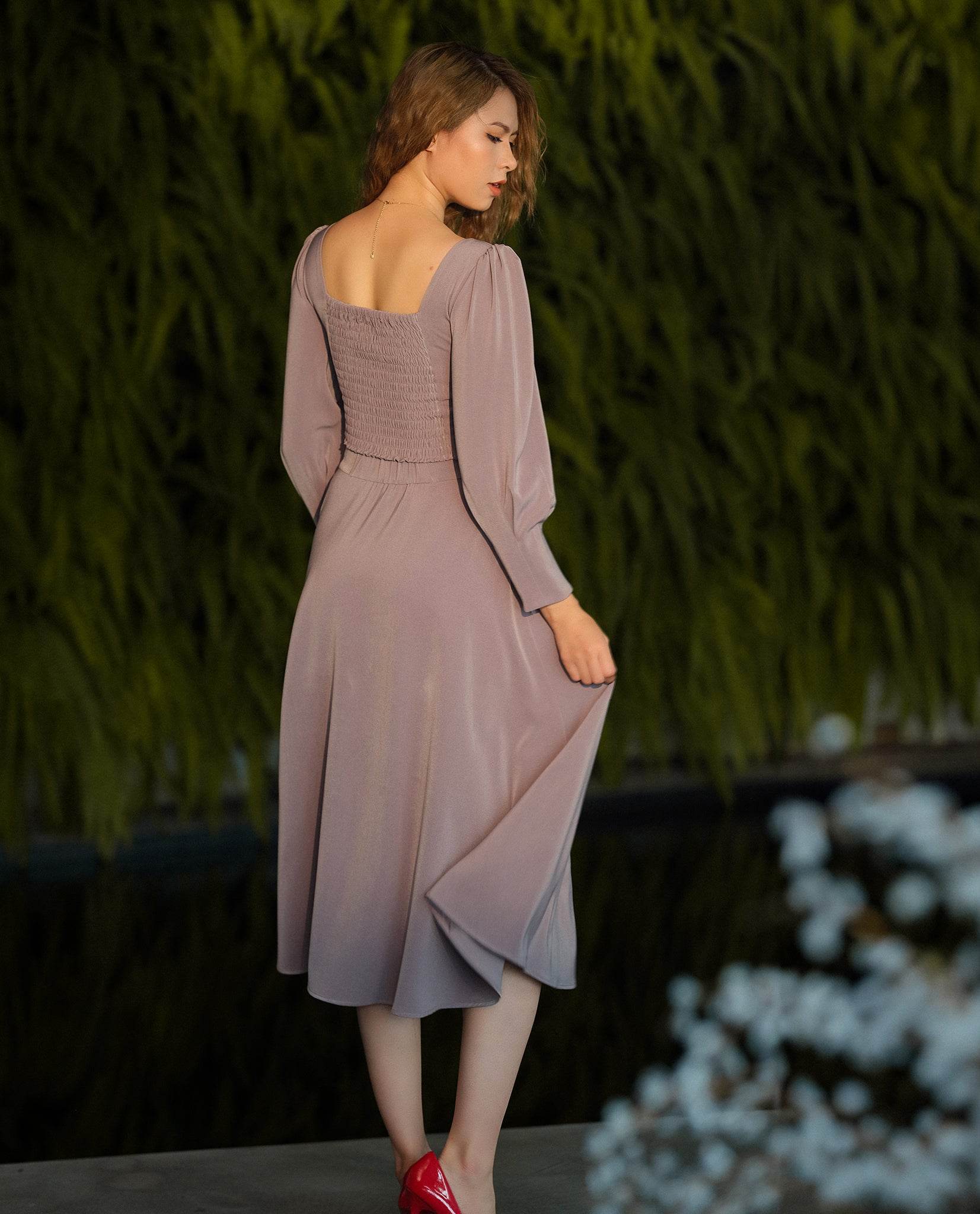 Váy Midi Vĩ Dạ SKI039 - Hity