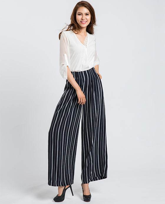 Quần Ống Rộng Palazzo Sọc PAN030 - Hity