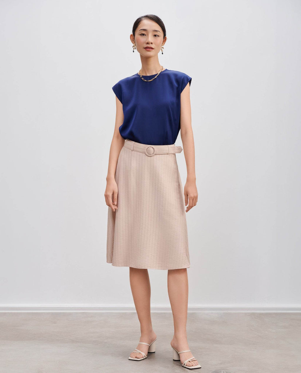 Áo Suông Tay Liền Lam TOP199 - Hity