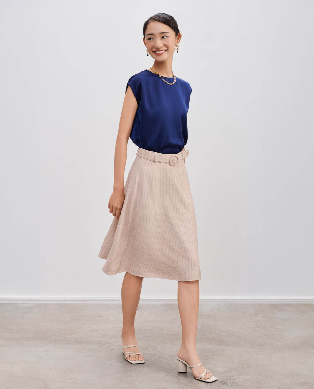 Áo Suông Tay Liền Lam TOP199 - Hity